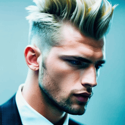 Mohawk Blonde Hairstyle AI avatar/profile picture for men